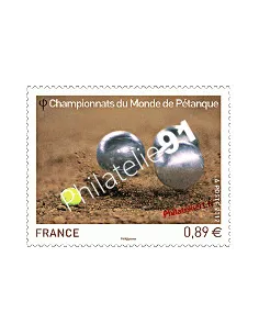 timbre de France n° 4684 - Championnats du Monde de Pétanque