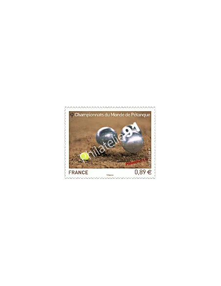 timbre de France n° 4684 - Championnats du Monde de Pétanque