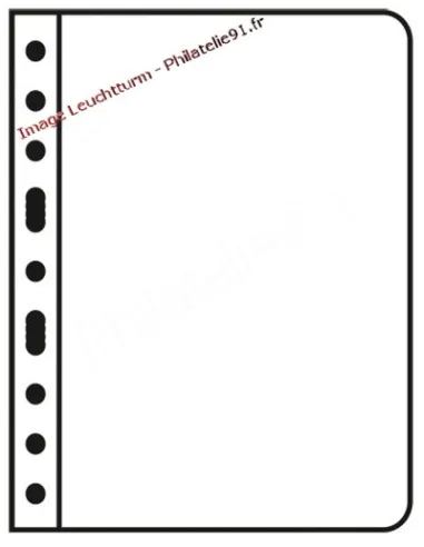 LEUCHTTURM - VARIO - Feuilles 1C transparentes (1 compartiment)