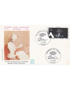 Lettre 1er Jour, Journée du timbre 1980, Collection lettre France