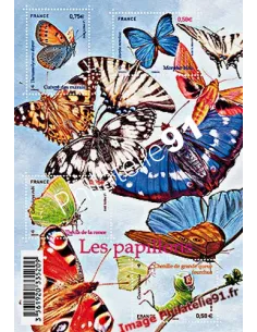 Timbre n° 4498 à 4501 (F4498) - Bloc "Les Papillons"