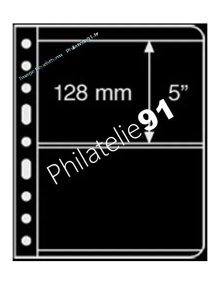 LEUCHTTURM - VARIO - Feuilles 2S noires (2 compartiments)
