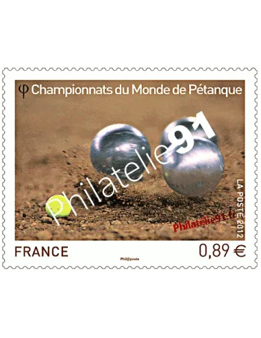 timbre de France n° 4684 - Championnats du Monde de Pétanque