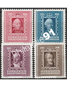 LIECHTENSTEIN n° 182 à 185, Collection timbres Europe