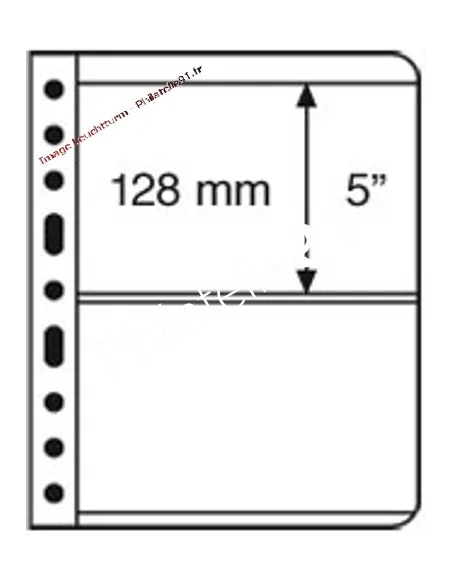 LEUCHTTURM - VARIO - Feuilles 2C transparentes (2 compartiments)