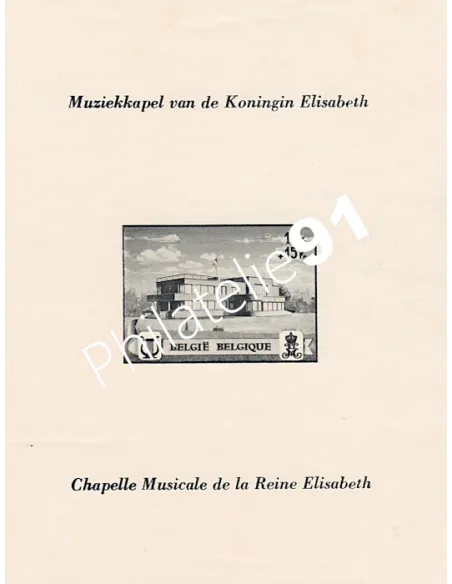 Belgique, BF n° 14, Collection timbre Europe