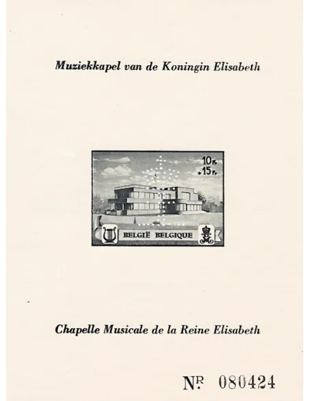 Belgique, BF n° 14,Timbre perforé, Collection timbre Europe