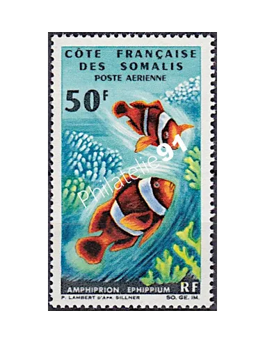 COTES DES SOMALIS, Poste Aérienne, n° 52, timbre colonies françaises