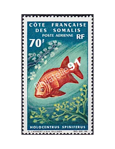 COTES DES SOMALIS, Poste Aérienne, n° 53, timbre colonies françaises