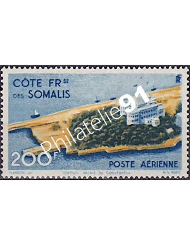 COTES DES SOMALIS, Poste Aérienne, n° 22, timbre colonies françaises