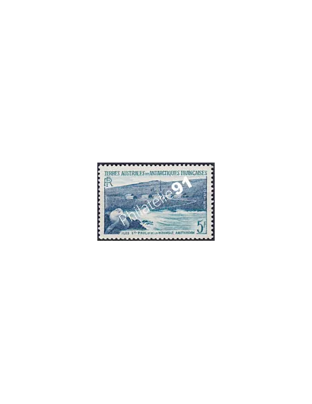 Timbres TAAF n° 4, collection timbres Dom-Tom