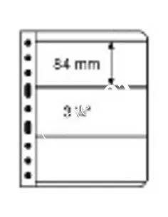 LEUCHTTURM - VARIO - Feuilles 3S noires (3 compartiments)
