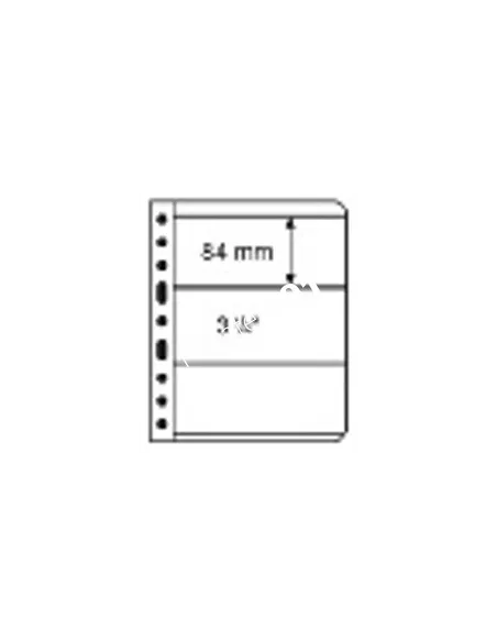 LEUCHTTURM - VARIO - Feuilles 3S noires (3 compartiments)