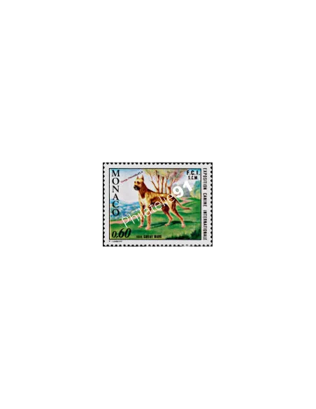 Timbre de MONACO n° 880** - Dogue allemand