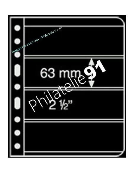 LEUCHTTURM - VARIO - Feuilles 4S noires (4 compartiments)