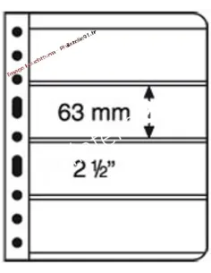 LEUCHTTURM - VARIO - Feuilles 4C transparentes (4 compartiments)