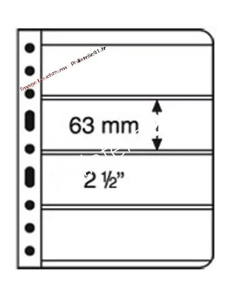 LEUCHTTURM - VARIO - Feuilles 4C transparentes (4 compartiments)