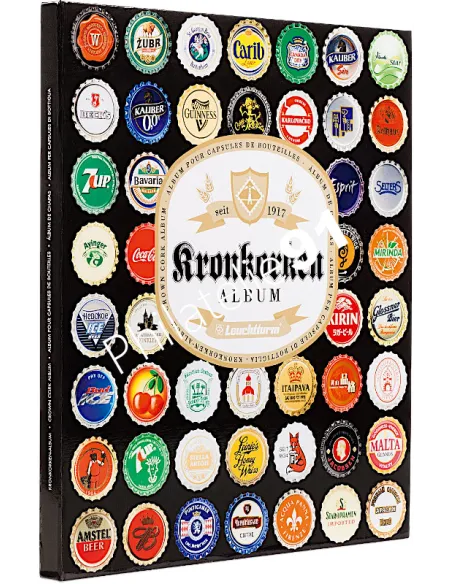 Matériel pour capsules de bière - Album GRANDE CHAMP + 5 feuilles COMPART