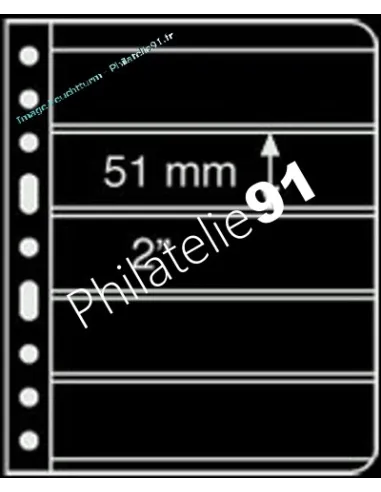 VARIO - Feuilles 5S noires (5 compartiments) - Leuchtturm