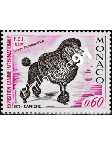 MONACO - n° 1037 - Caniche - Exposition canine internationale