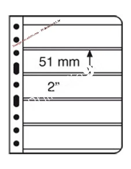 LEUCHTTURM - VARIO - Feuilles 5C transparentes (5 compartiments)
