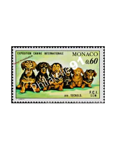 MONACO - n° 1051 - Teckels - Exposition canine internationale