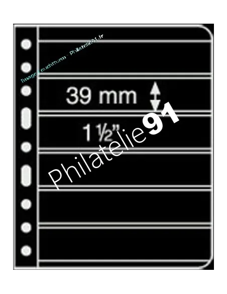 VARIO - Feuilles 6S noires (6 compartiments) - Leuchtturm