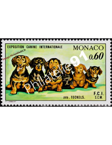 MONACO - n° 1051 - Teckels - Exposition canine internationale