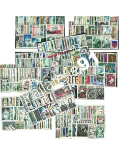 10 années complètes de France neuves de 1960 à 1964, timbres de France