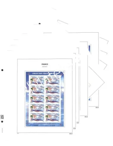 Feuilles DAVO, pages pour feuilles Poste-Aérienne, matériel d'occasion