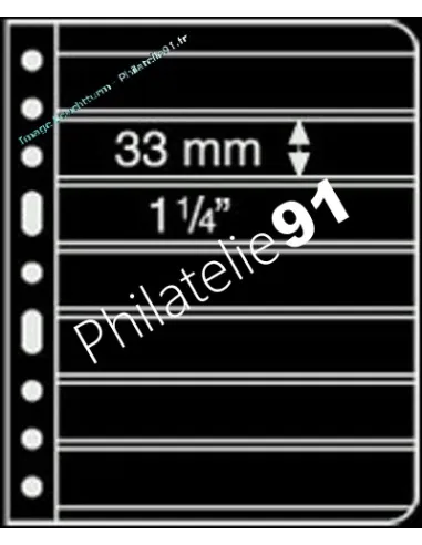 VARIO - Feuilles 7S noires (7 compartiments)