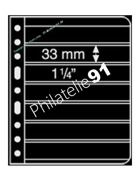 VARIO - Feuilles 7S noires (7 compartiments)