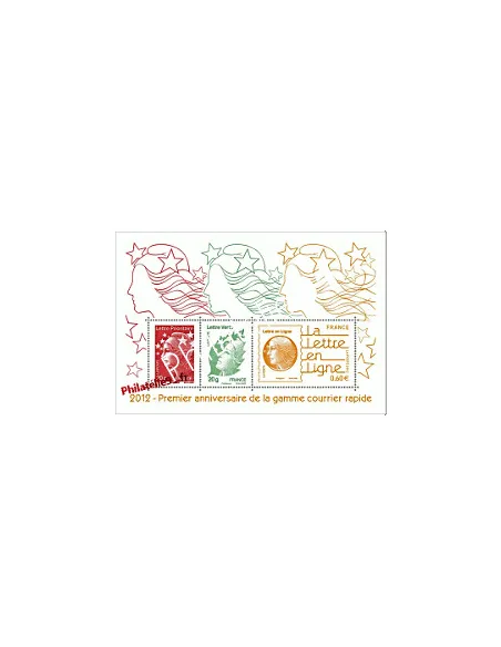 Feuille n° 4687 : Premier Anniversaire de la gamme courrier rapide