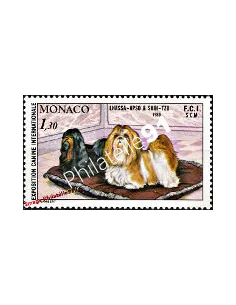 MONACO - n° 1232 - Pékinois. Exposition canine de Monte-Carlo