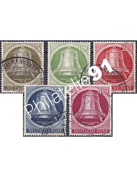 Timbres de BERLIN, n° 68 à 72, collection timbres Europe