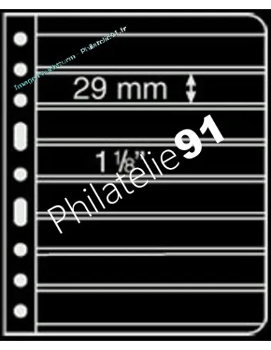 Feuilles VARIO - 8S noires (8 compartiments) - Leuchtturm