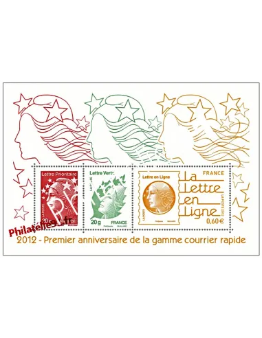 Feuille n° 4687 : Premier Anniversaire de la gamme courrier rapide