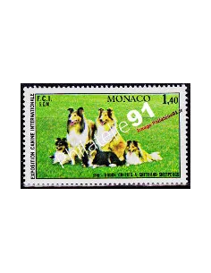 MONACO - n° 1280 - Chiens Rough Collies et Shetland Sheepdogs