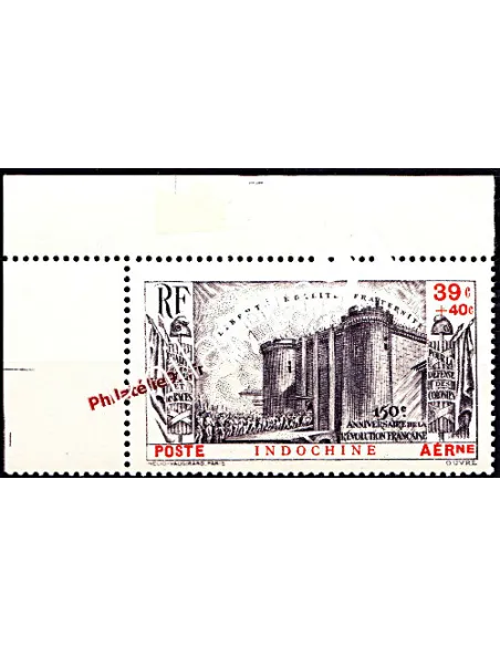 Timbre d'Indochine P.A. n° 16, timbre BASTILLE. Révolution française