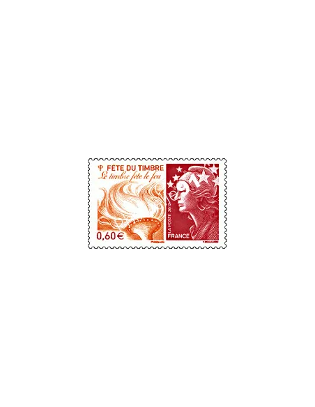 timbre de France n° 4688 - Fête du timbre : "le timbre fête le feu"