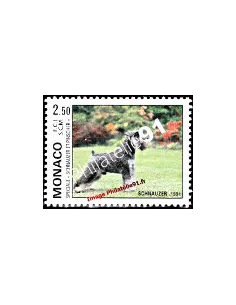 Timbre de MONACO n° 1760 - Schnauzer