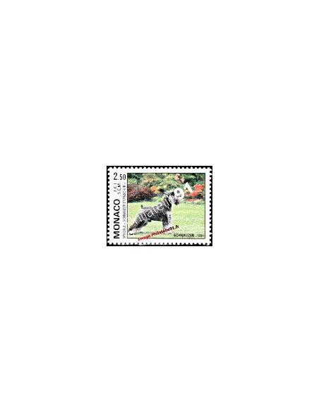 Timbre de MONACO n° 1760 - Schnauzer