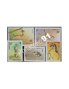 RUSSIE - n° 5240 à 5244 - Animaux - Faune d'U.R.S.S.
