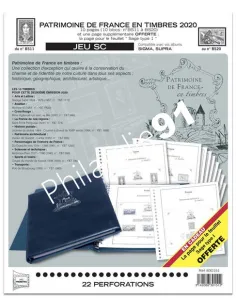FRANCE SC Patrimoine de France en timbres 2020 - matériel philatélie