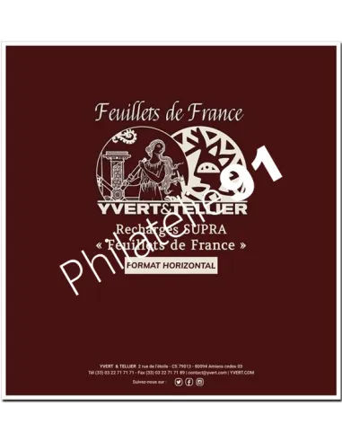 Recharge SUPRA Feuillets de France - matériel philatélie