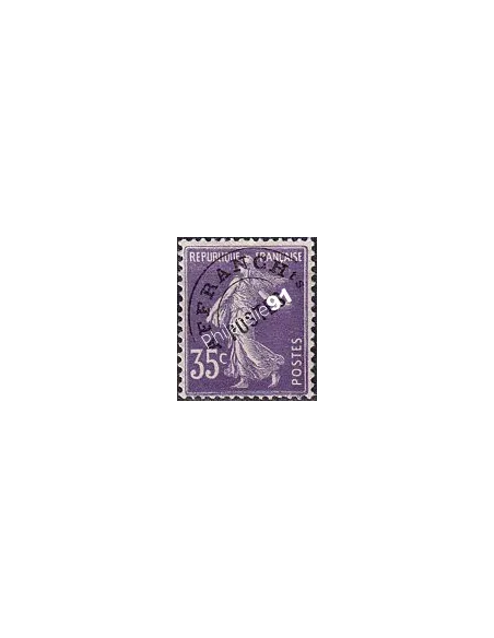Timbre Préoblitéré n°   62 * - Type Semeuse fond plein (250423-5)