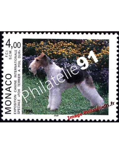Timbre de MONACO n° 2029 - Exposition canine internationale à Monte-Carlo - Chiens