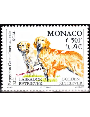 Timbre neufs de Monaco n° 2238 - Thématique : chien