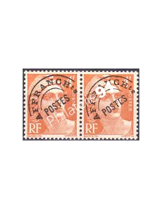 Variété sur timbre Préoblitéré n° 99, en Paire, collection timbres France