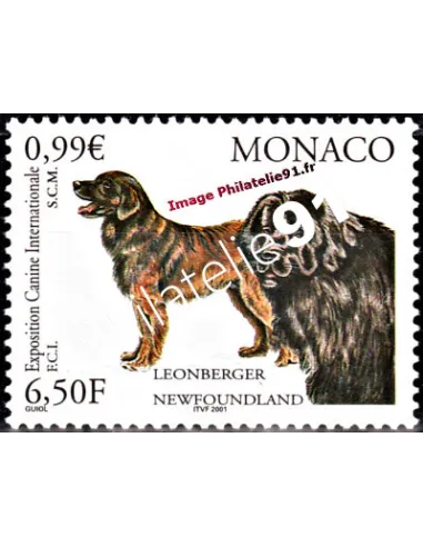 Timbre neuf de Monaco n° 2296 - Thématique : Chien